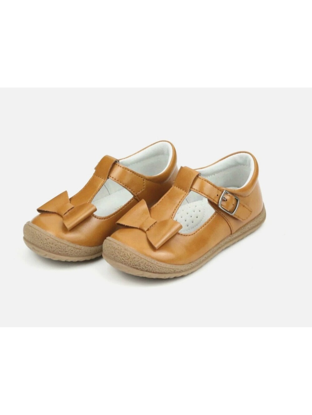 L'Amour Shoes Emma Brown Classic Bow T-Strap Mary Jane Size 4